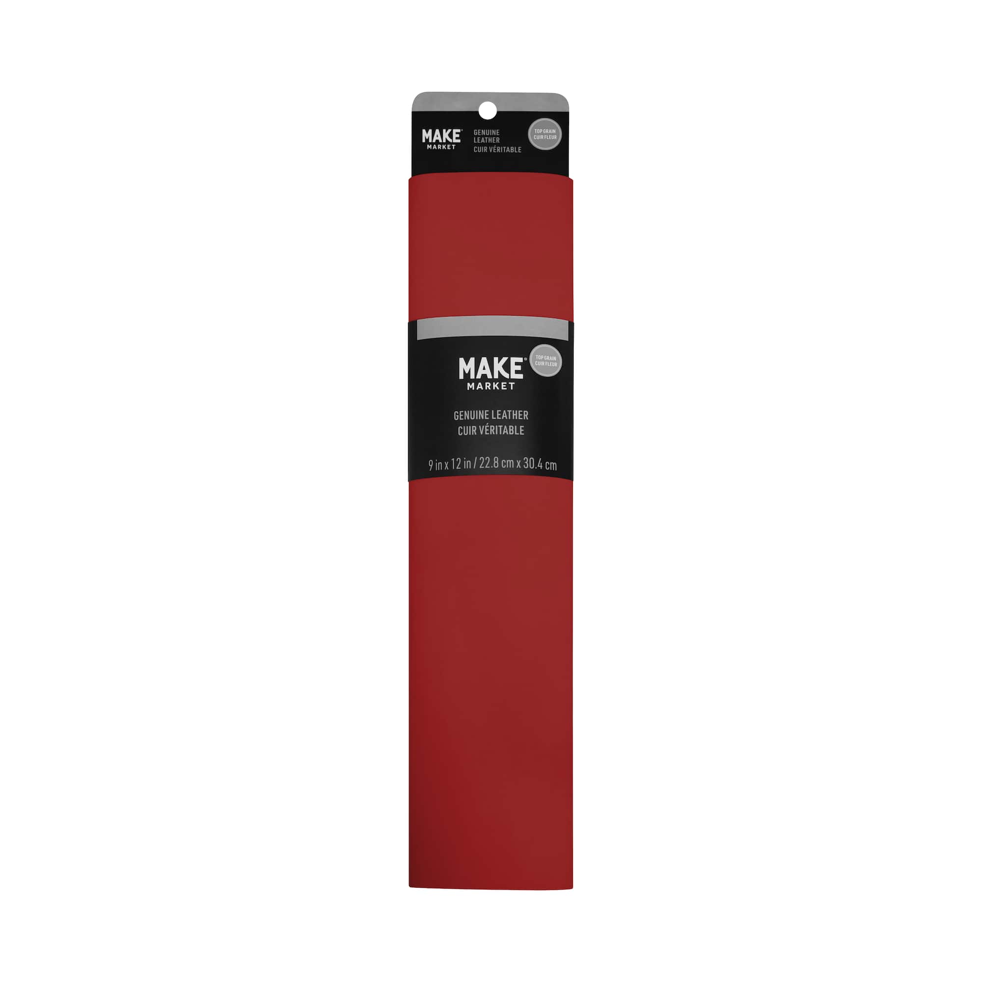Red Genuine Leather by Make Market®
